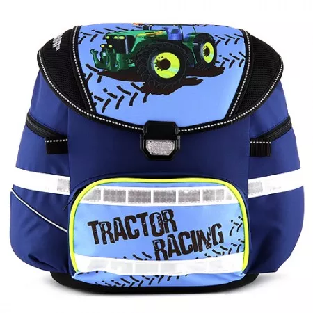 Školní batoh se svítícím elementem Leasyn, traktor/Smart Strap