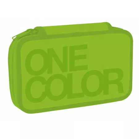 Školní penál 2-patra STIL, One Colour zelený, neplněný