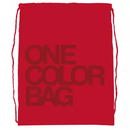 Studentský vak - sáček na cvičky STIL, s motivem One Colour, červený